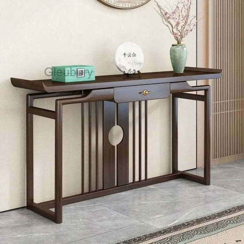 Rustic Chinese Console Table – Traditional Antique-Style Accent Table