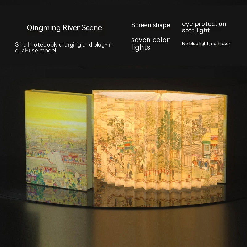 Unique Folding Book Accordion Style Lamp