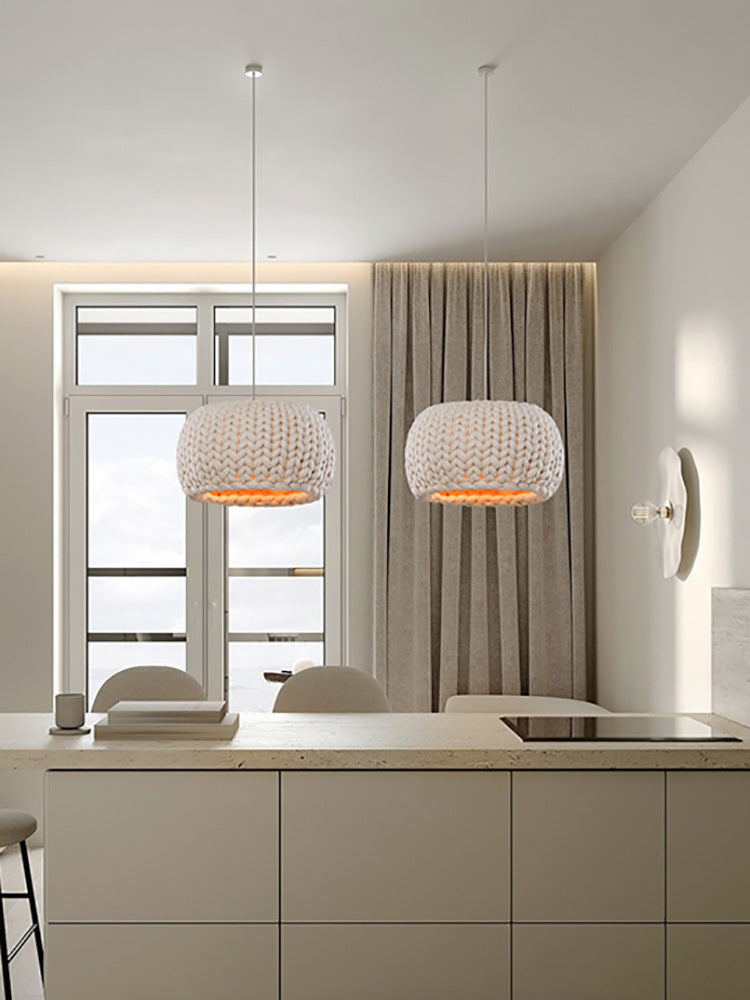 Japanese-style Ceiling Rope Art Chandelier