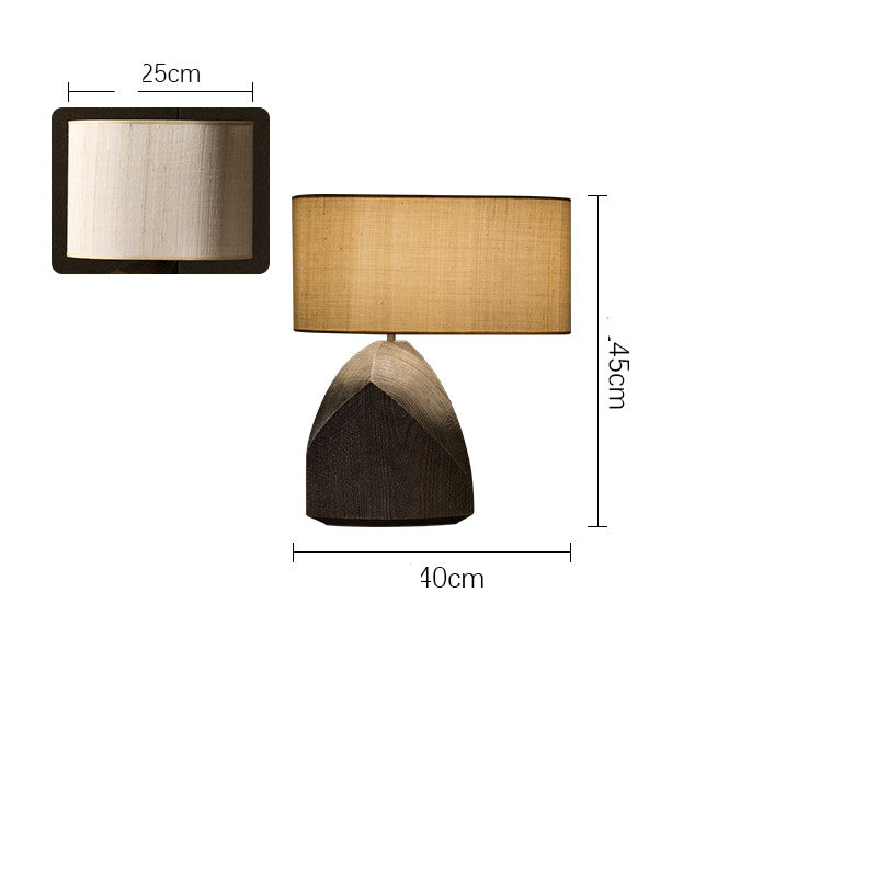 Japanese Wabi-Sabi Resin Table Lamp