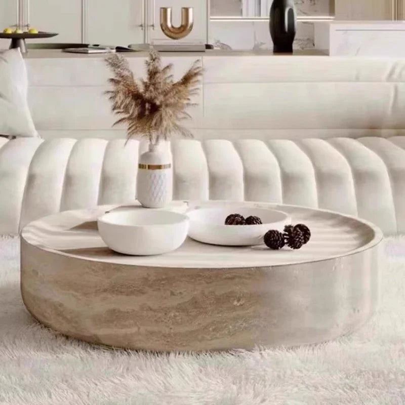 Clear Japanese Industrial Simple Cute Space Saving Coffee Table Unique Mesas Bajas Living Room Furniture Luxury Round Side Table