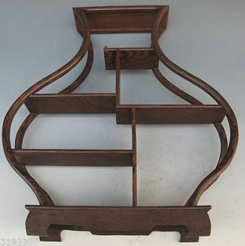 Pretty wood Stand /SHELF For Netsuke / Snuff Bottles Or Curios