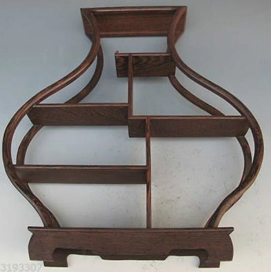 Pretty wood Stand /SHELF For Netsuke / Snuff Bottles Or Curios