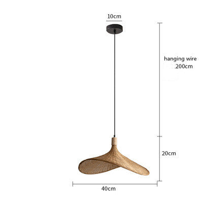 Bamboo Modern Japanese Chandelier Lamp