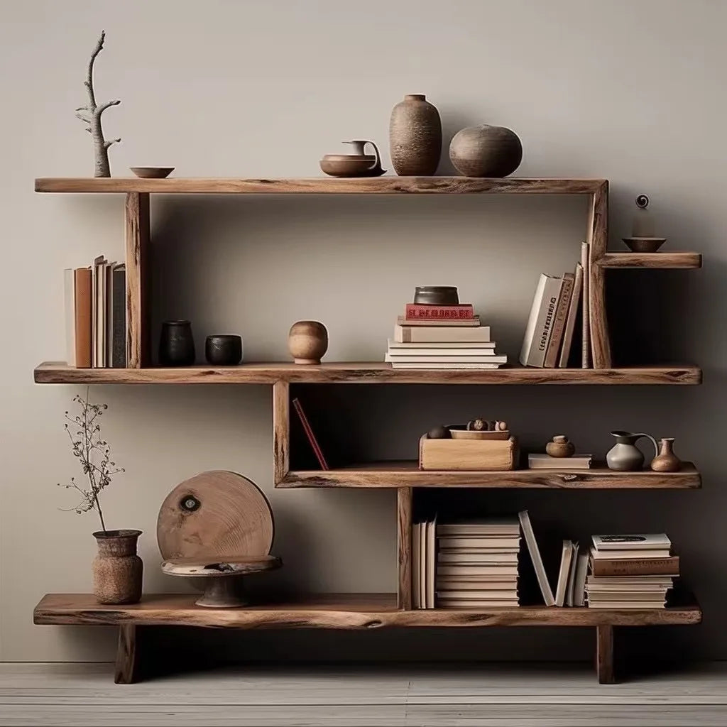DSA Bogu rack, wabi-sabi wind partition entrance, tea set storage cabinet, new Chinese Duobao Pavilion decoration rack