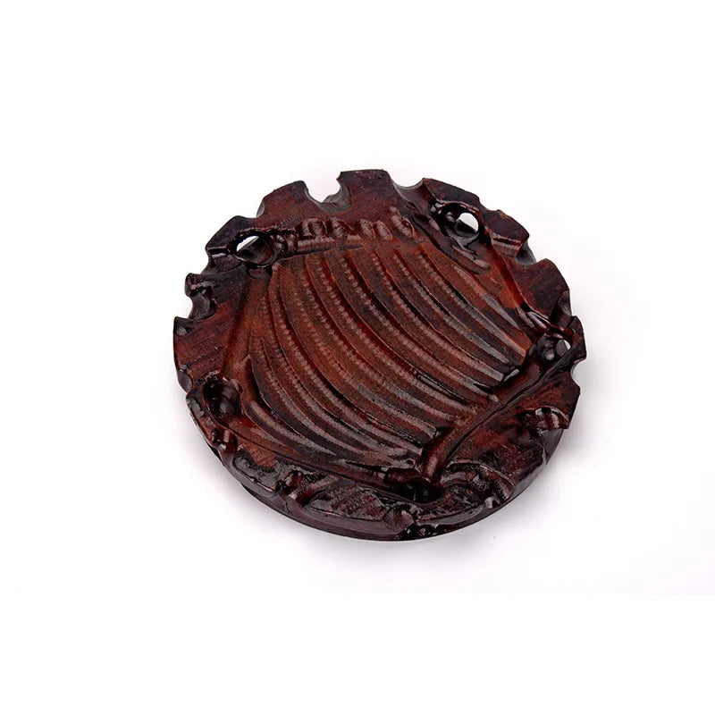 Retro Chinese Style 10-16cm Diameter Real Solid Wood Carving Imitation Old Round Base for Vase Teapot Statue Flowerpot