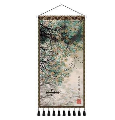 Chinese Style Water Shengcai Large Tapestry