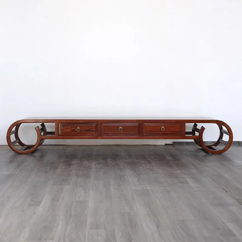 Chinese Vintage Tv Stand Mid Century Simple Classic Unique Tv Stand Rustic Premium Muebles De Salón Tv Unit Furniture