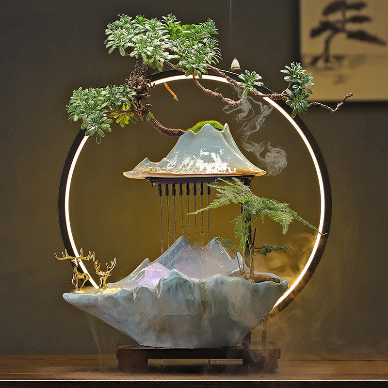 New Chinese Style Water Fountain and Altar with Incense Burner