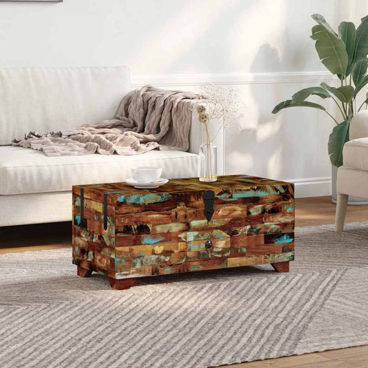 Handcrafted Reclaimed Wood Storage Coffee Table Chest