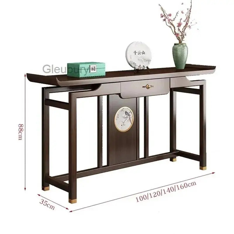 Rustic Chinese Console Table – Traditional Antique-Style Accent Table