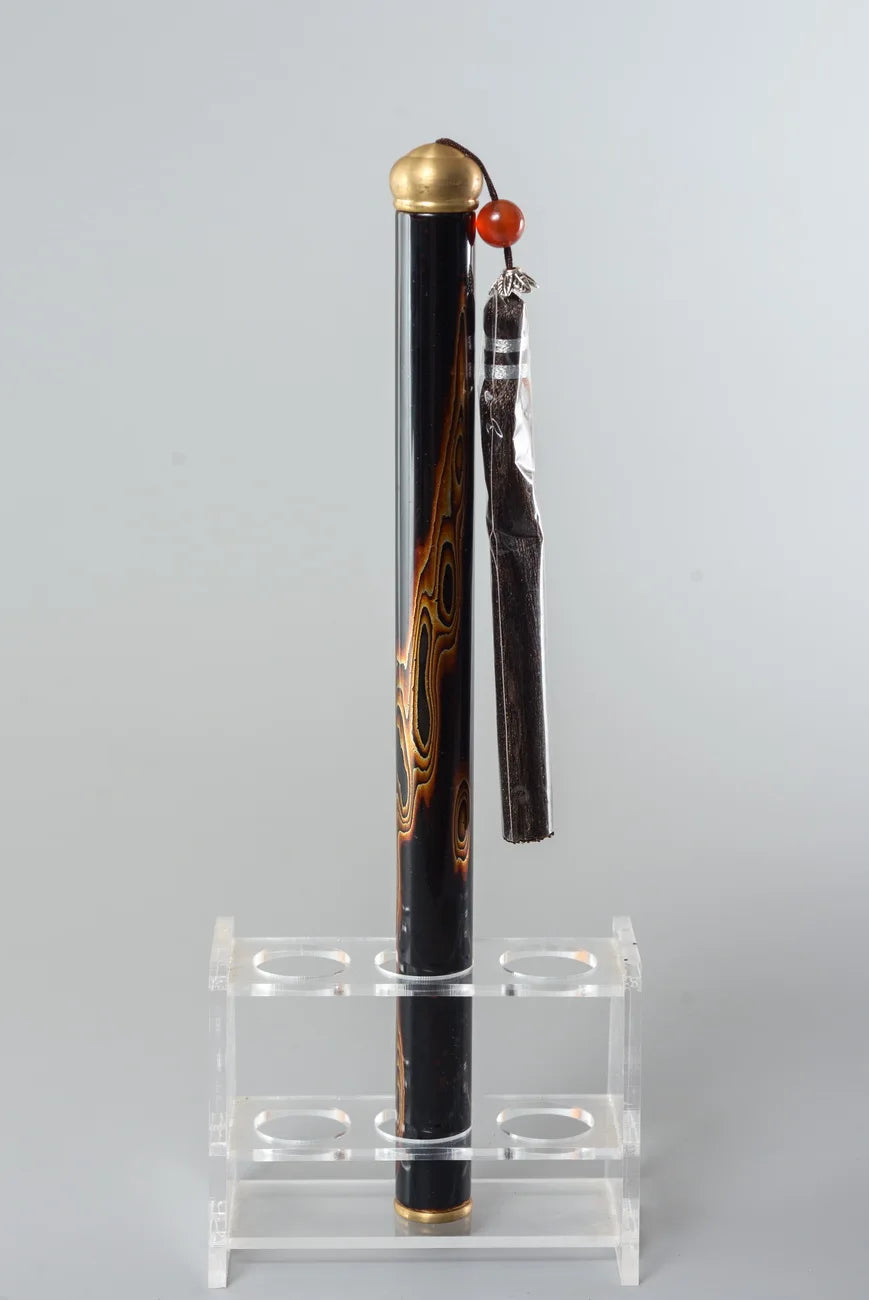 Incense Tube Lacquerware Tea Ceremony Scholar Zen Tool Fujian Province Handmade Speciality Incense Burner Cultural Artcraft