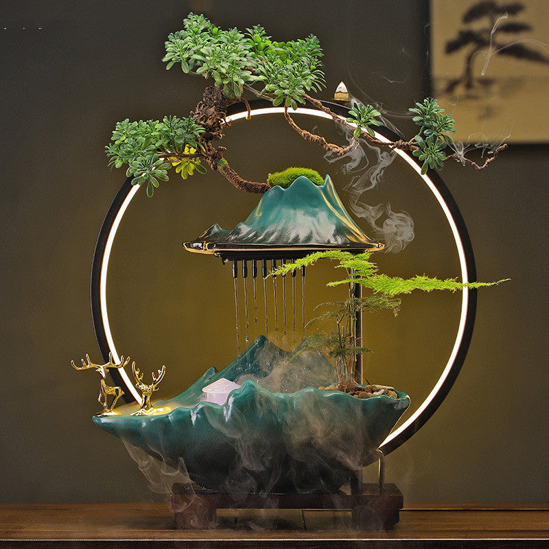 New Chinese Style Water Fountain and Altar with Incense Burner