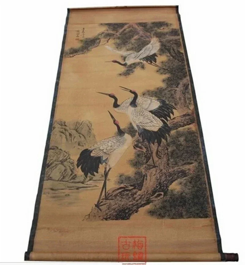 Chinese Poster Scroll - The fair figure Calligraphy and painting