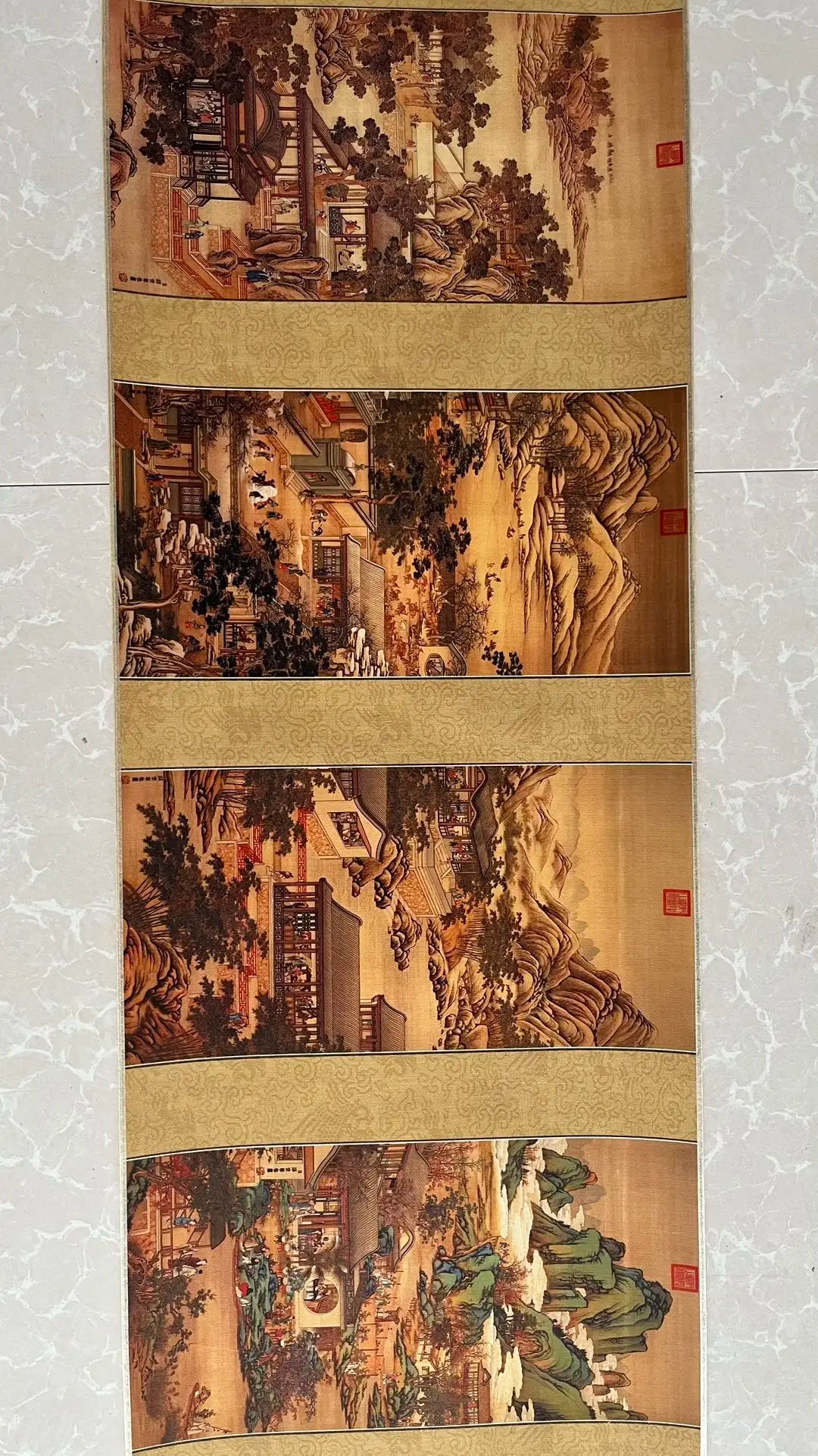 Lang Shining’s “Twelve Months” Painting – Scroll Painting Mural