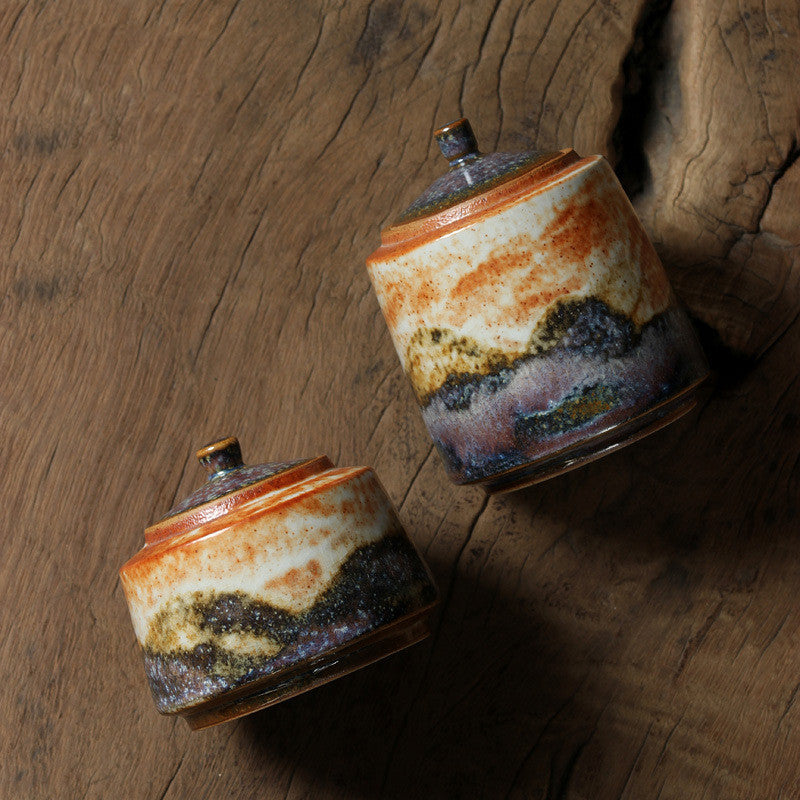 Mu Tao Japanese Shino Yaki Tea Storage High Quality