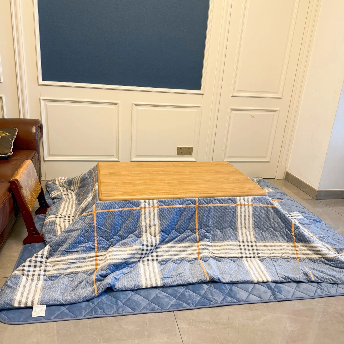 4pcs/set Kotatsu Table Futon Carpet Heater Japanese-Style Stove Futon Winter Heating Table Hanging Heater with Comforter