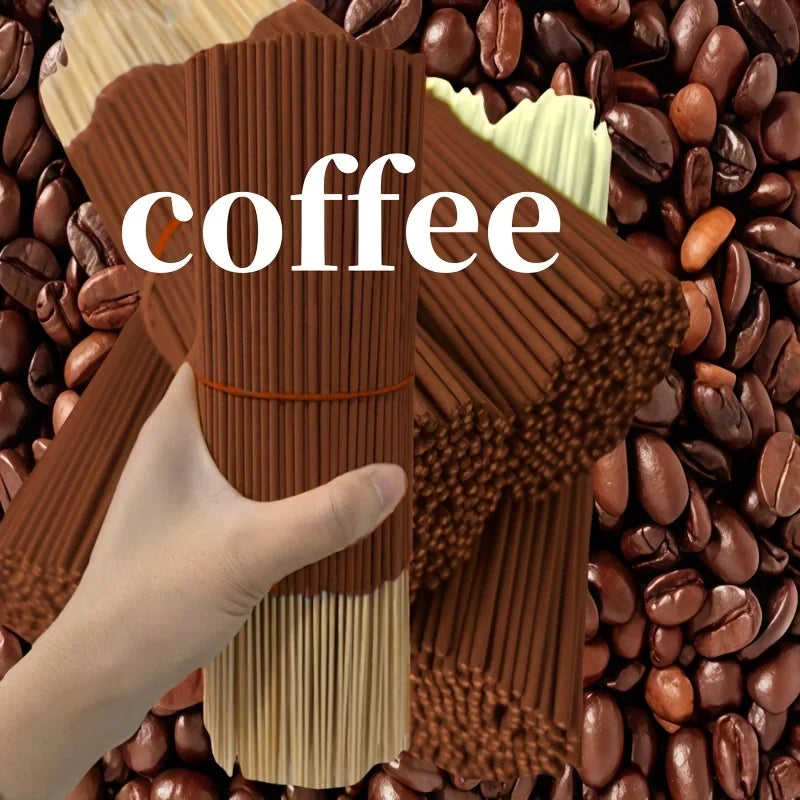 20/55/90/130Pcs Natural Coffee Aroma Sticks - High-Quality Wooden Aroma Sticks for Home Air Purification, Relaxation, Yoga, Office and Tea Room - Perfect for Halloween, Christmas, Easter, Etc., Coffee Bar Accessories