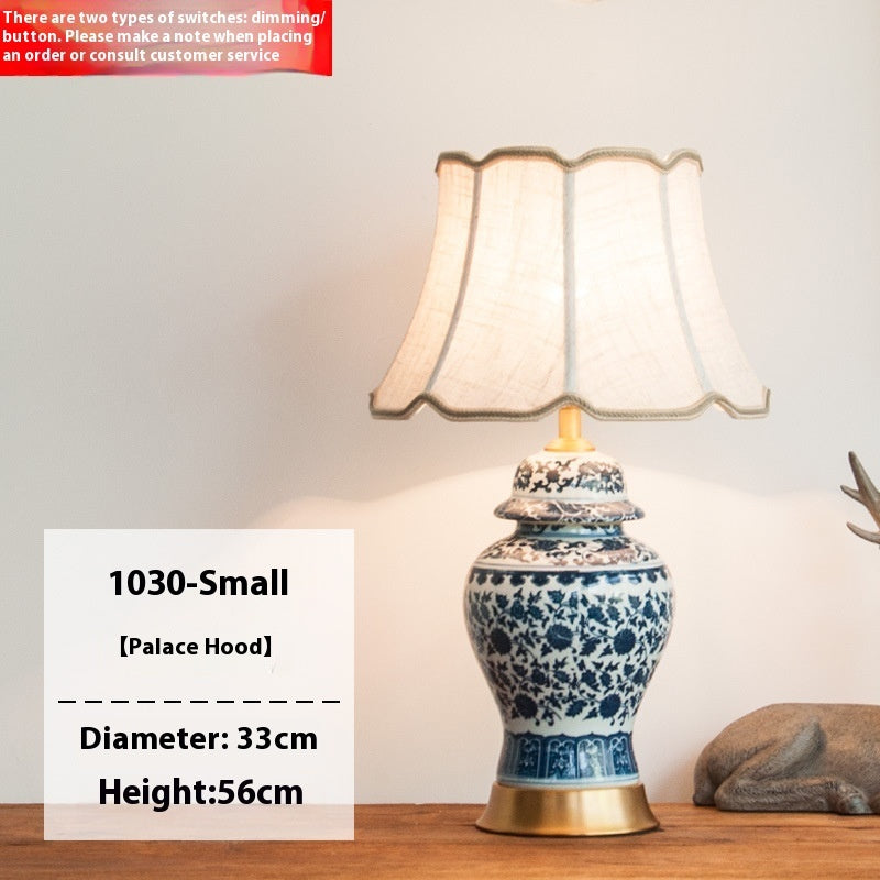New Chinese Table Lamp Blue and White Porcelain