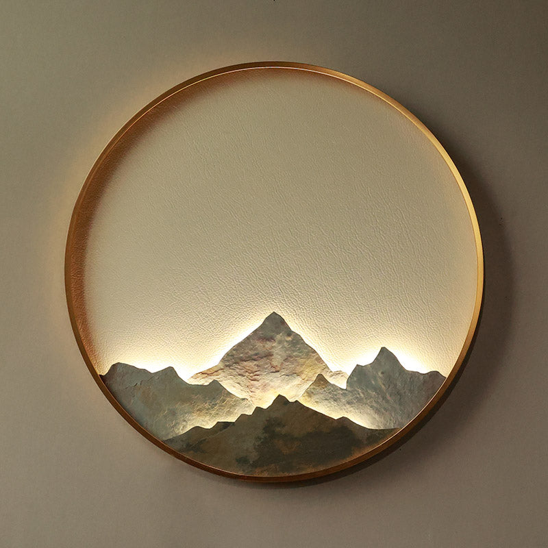 Modern Chinese Style Round Wall Art