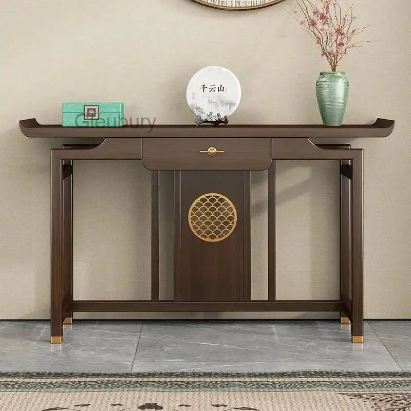 Rustic Chinese Console Table – Traditional Antique-Style Accent Table