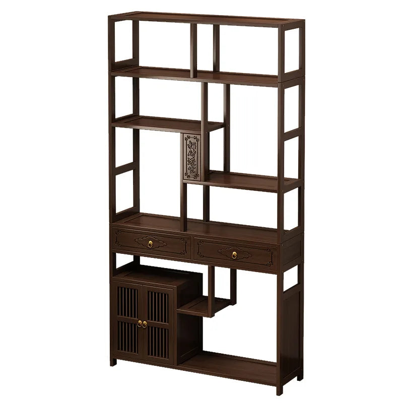 YFY New Chinese Bogu Rack Tea Room High-end Decoration Tea Display Cabinet Office Shelf Living Room Partition Ornament