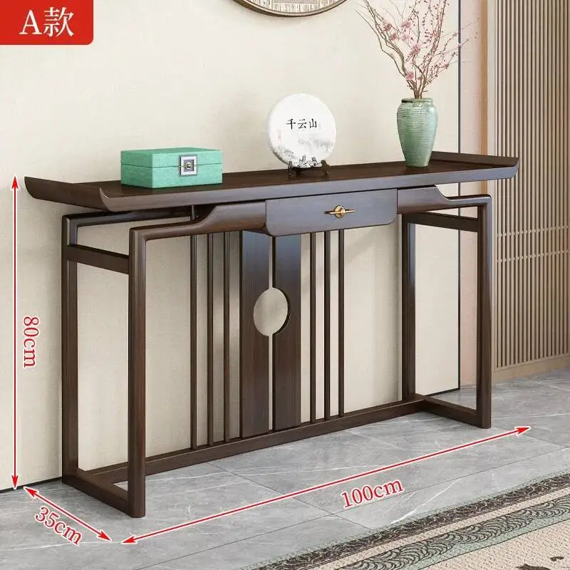 Rustic Chinese Console Table – Traditional Antique-Style Accent Table