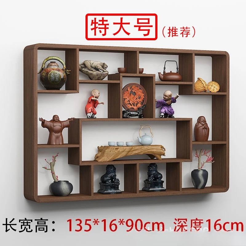 Solid Wood Duobao Bogu Display Shelf | Modern Chinese Curio Etagere