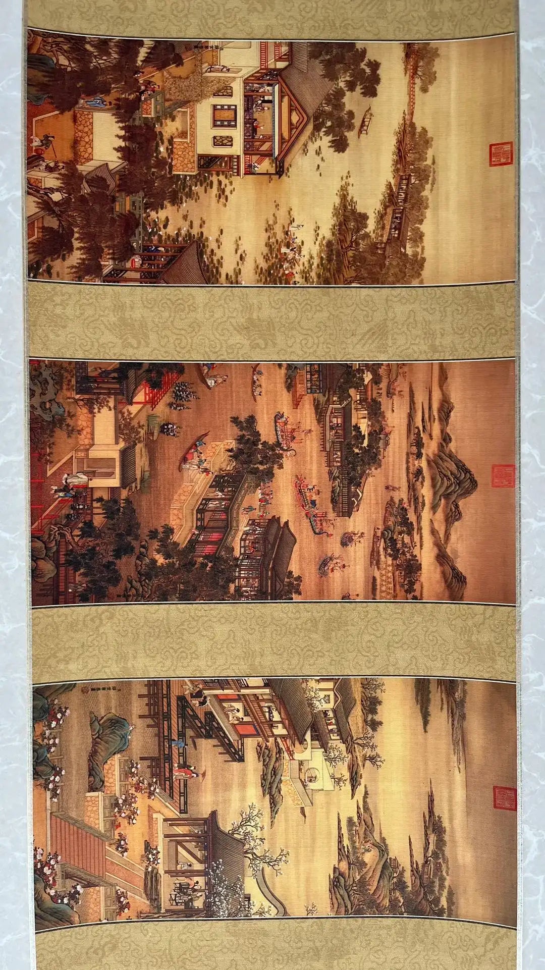 Lang Shining’s “Twelve Months” Painting – Scroll Painting Mural