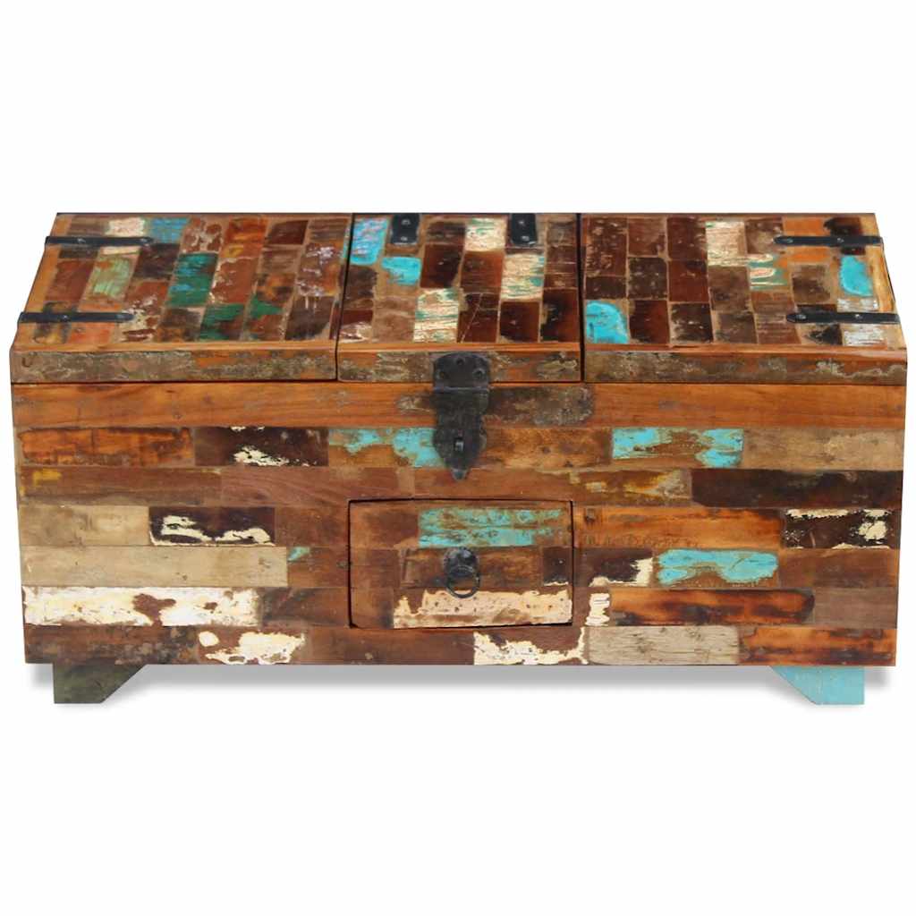Handcrafted Reclaimed Wood Storage Coffee Table Chest