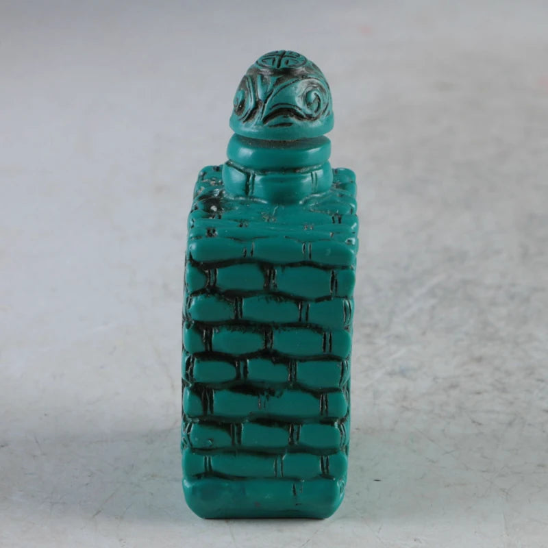 Chinese Resin Hand Carved Dragon Snuff Bottle
