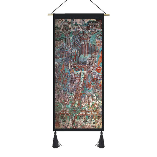 Dunhuang Wandteppich – Wandbehang im Ethno-Stil für Schlafzimmer & Wohnzimmer
