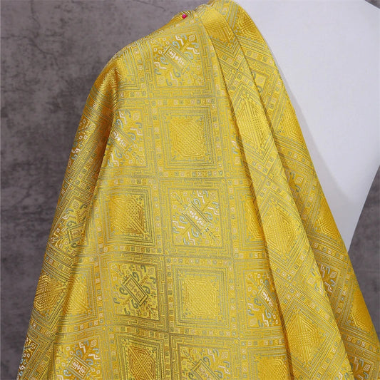 Chinese Style Jacquard Brocade Silk Satin Fabric for Ancient Costume Horse Face Skirt Tang Suit Han Suit DIY Sewing Cushion