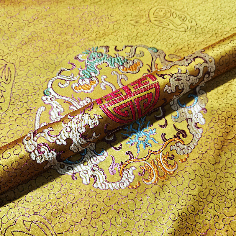Chinese Jacquard Simulation Silk Fabric