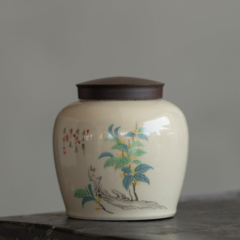 Porcelain Tea Storage Jar