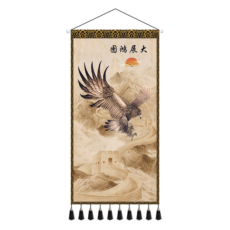 Chinese Style Water Shengcai Large Tapestry