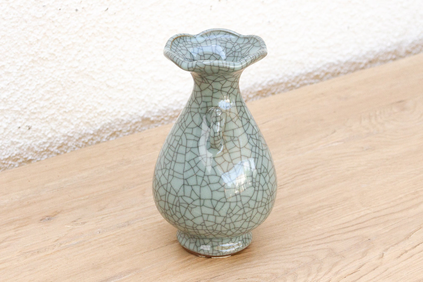 Antique Chinese Scalloped Vase