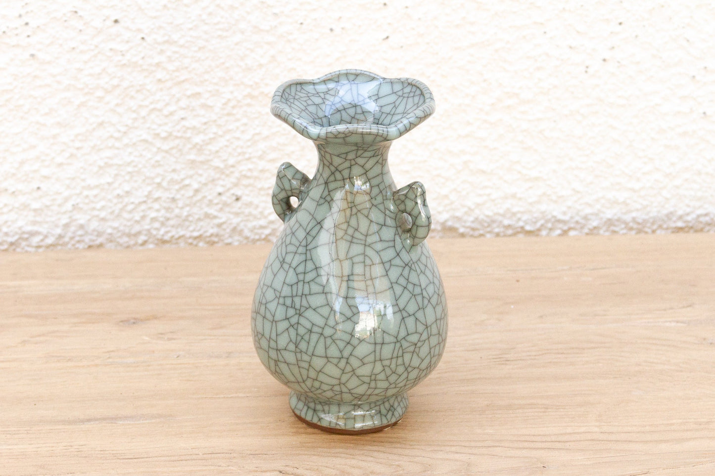 Antique Chinese Scalloped Vase