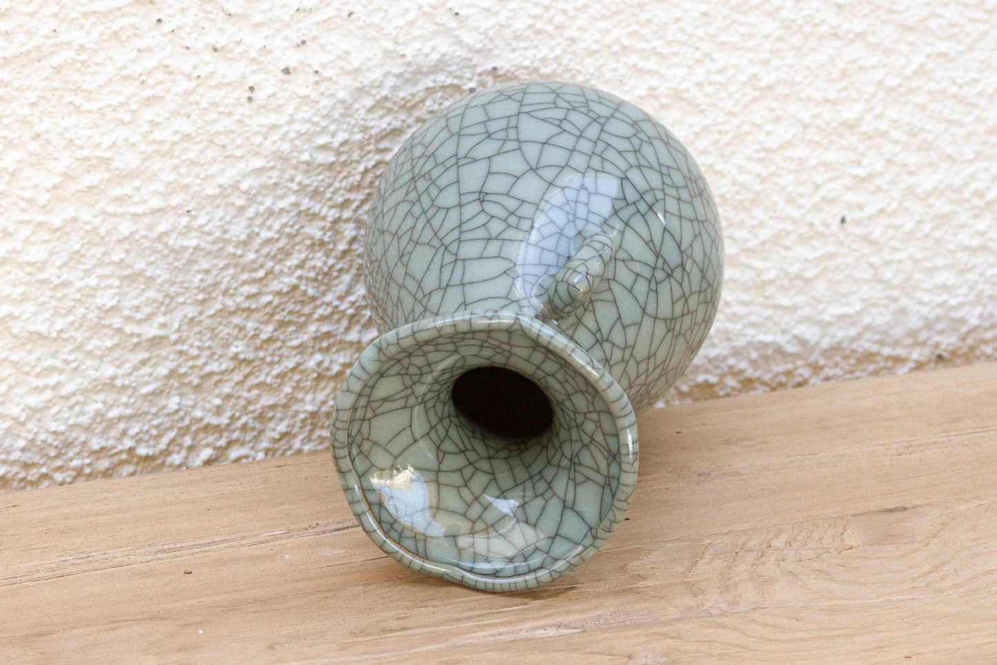 Antique Chinese Scalloped Vase