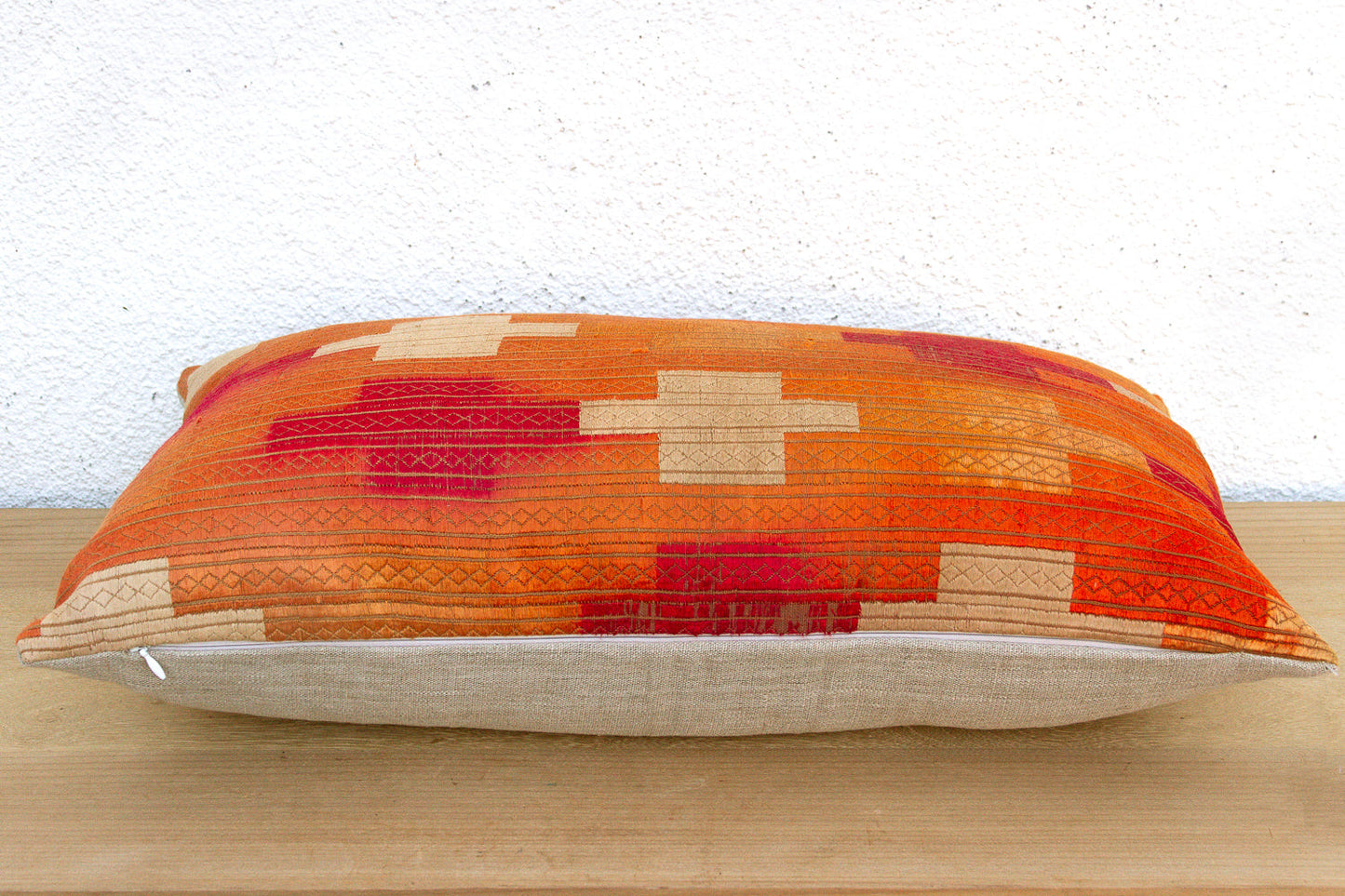 Sovereign Jewel, Antique Bagh Phulkari Pillow