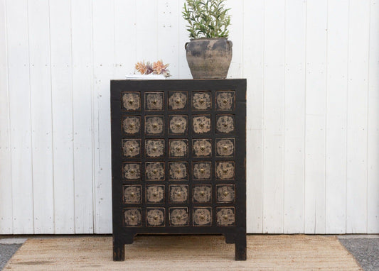 Tall Chinese Apothecary 30 Drawer Dresser
