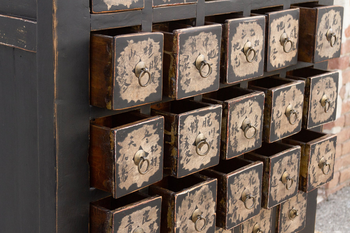 Tall Chinese Apothecary 30 Drawer Dresser