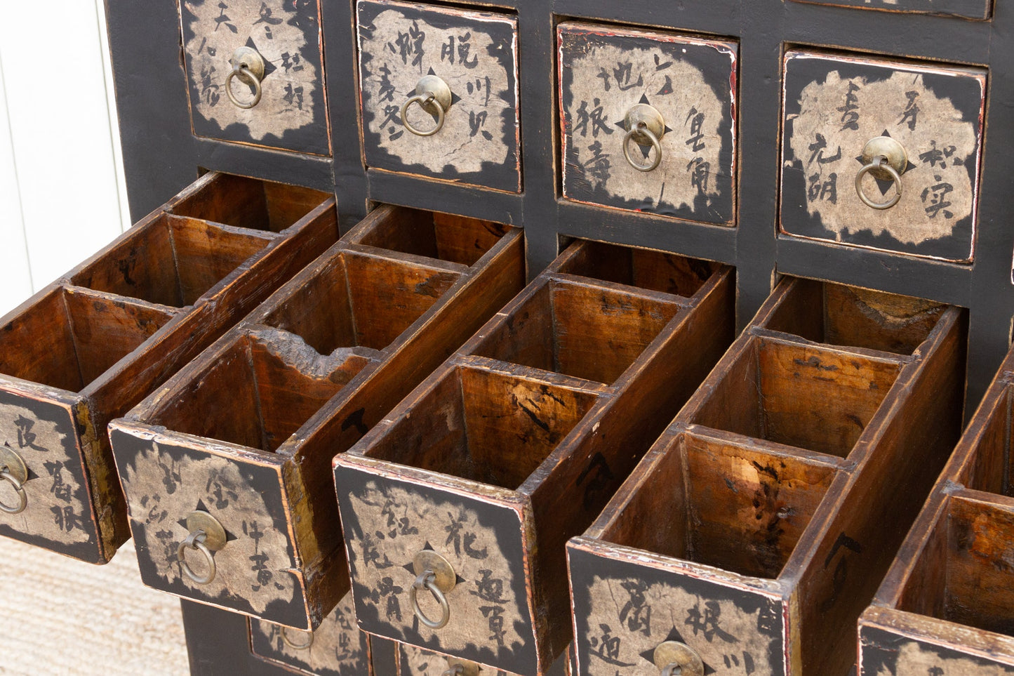 Tall Chinese Apothecary 30 Drawer Dresser