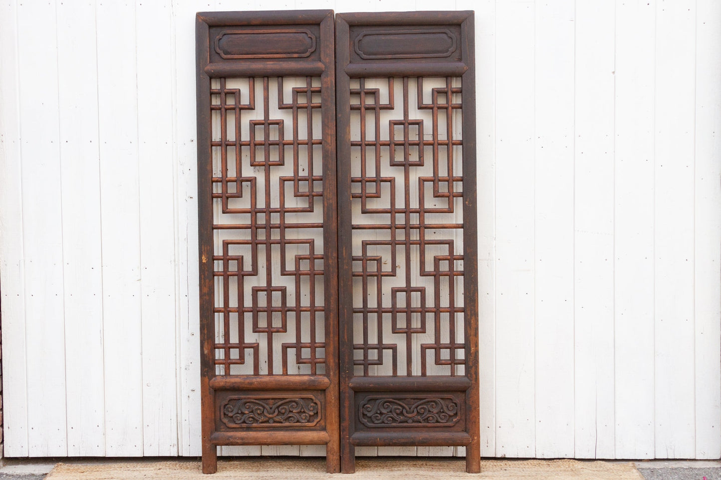 Pair of Antique 18th Century Chinese Door Dividers