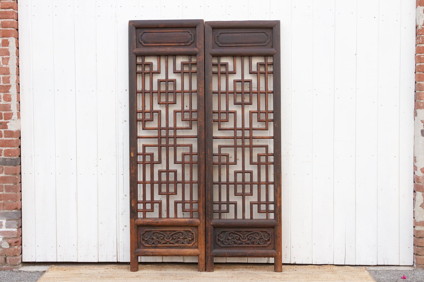 Pair of Antique 18th Century Chinese Door Dividers