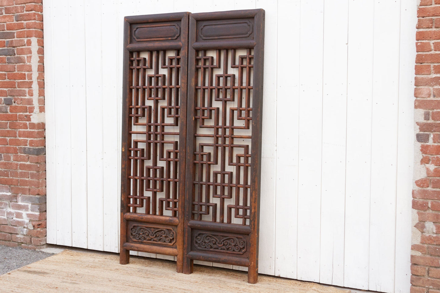 Pair of Antique 18th Century Chinese Door Dividers