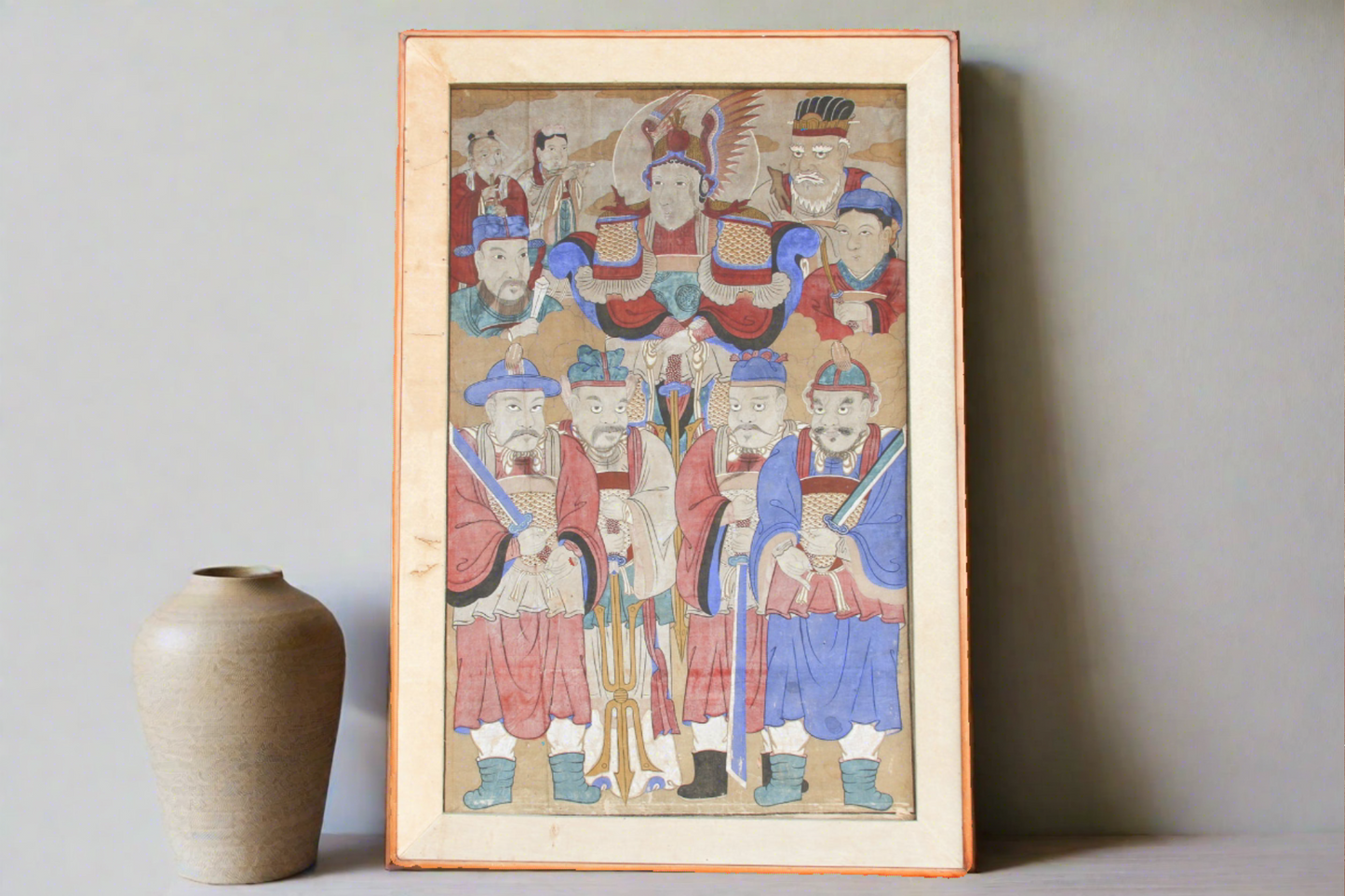 Antique Chinese Eight Immortals Painting