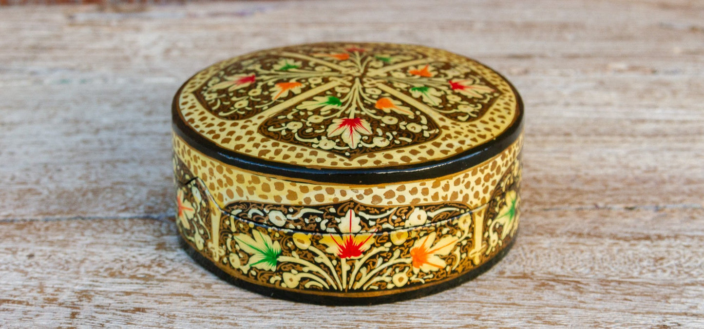 Kashmiri Lacquered Coaster Set