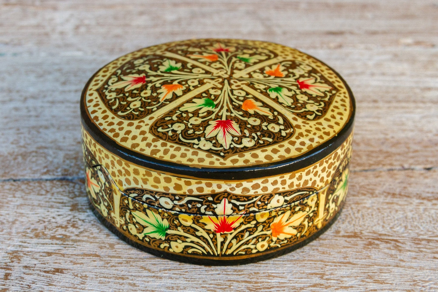 Kashmiri Lacquered Coaster Set