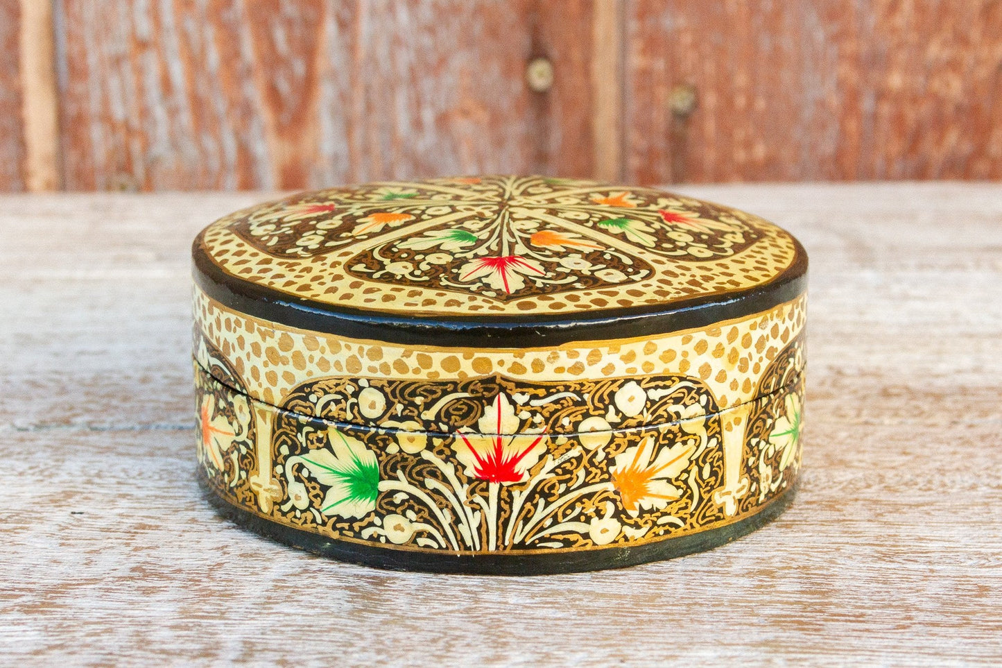 Kashmiri Lacquered Coaster Set